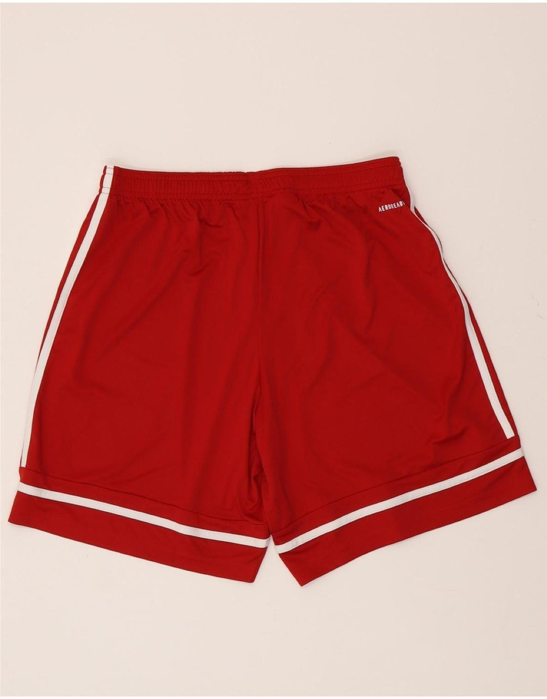 ADIDAS Mens Aeroready Regular Fit Sport Shorts Médio Poliéster Vermelho