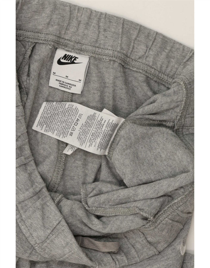 Shorts esportivos masculinos Nike médio cinza manchado de algodão