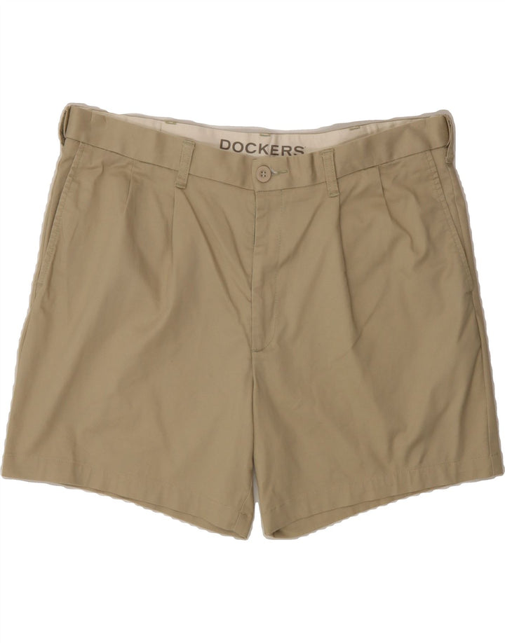 DOCKERS Mens Pegged Chino Shorts W38 XL Beige Cotton Vintage Dockers and Second-Hand Dockers from Messina Hembry 