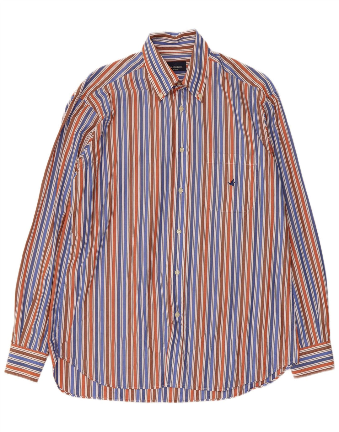 Camisa masculina Brooksfield tamanho 41 médio listrado multicolorido