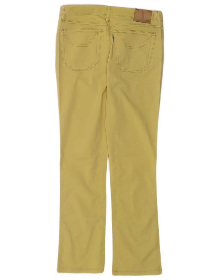 Jeans femininos Jeckerson Bootcut W29 L28 algodão amarelo