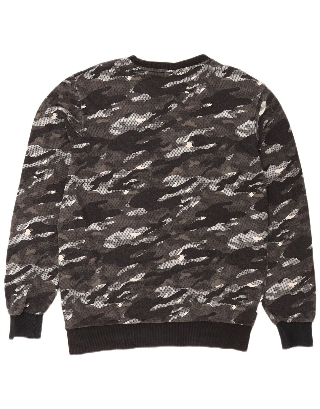 Puma masculino gráfico moletom jumper médio cinza camuflagem