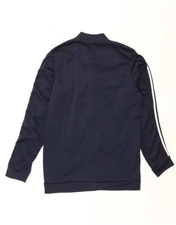 Adidas Mens Treino Top Jaqueta Grande Poliéster Azul Marinho
