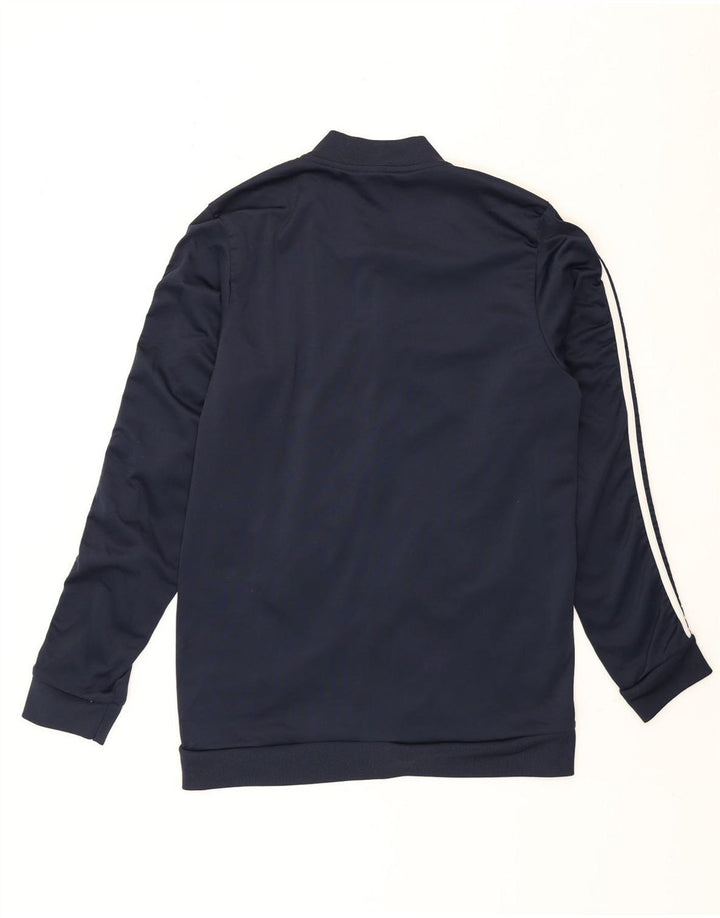 Adidas Mens Treino Top Jaqueta Grande Poliéster Azul Marinho