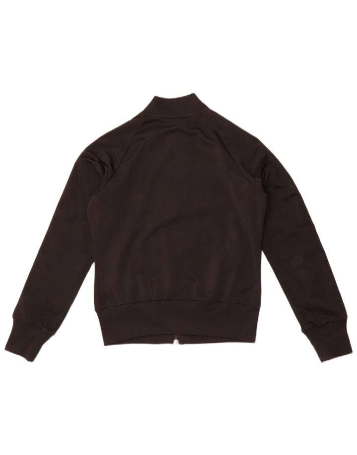 Adidas Womens Crop Tracksuit Top Jacket IT 44 Médio Preto Poliéster