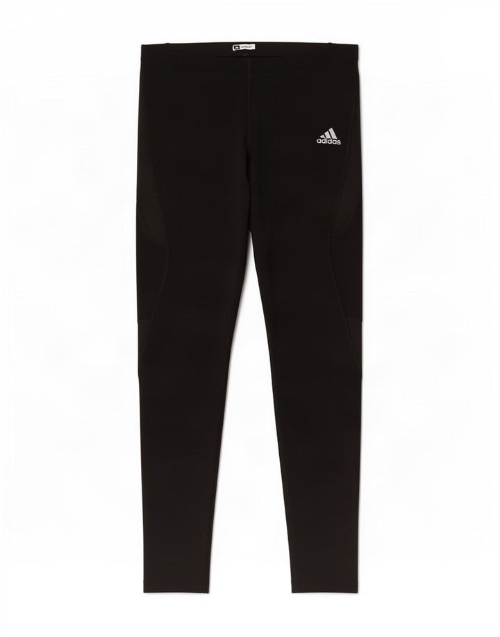 Leggings Adidas Femininas UK 14 Grande Preto Colourblock Poliamida