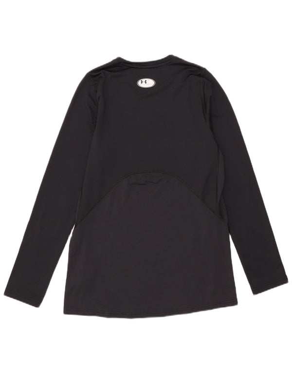 Under Armour Mens Cold Gear Top manga longa poliéster preto médio