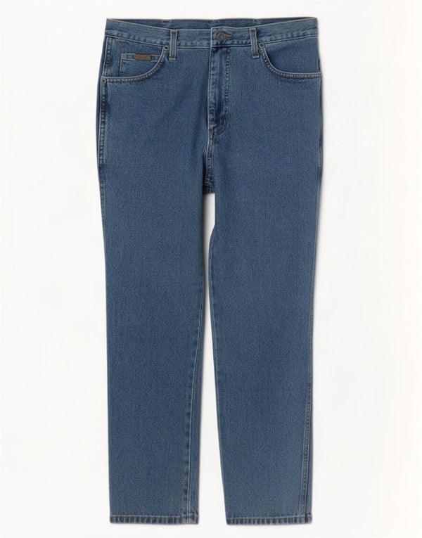 Wrangler Masculino Texas Straight Jeans W34 L32 Azul Algodão