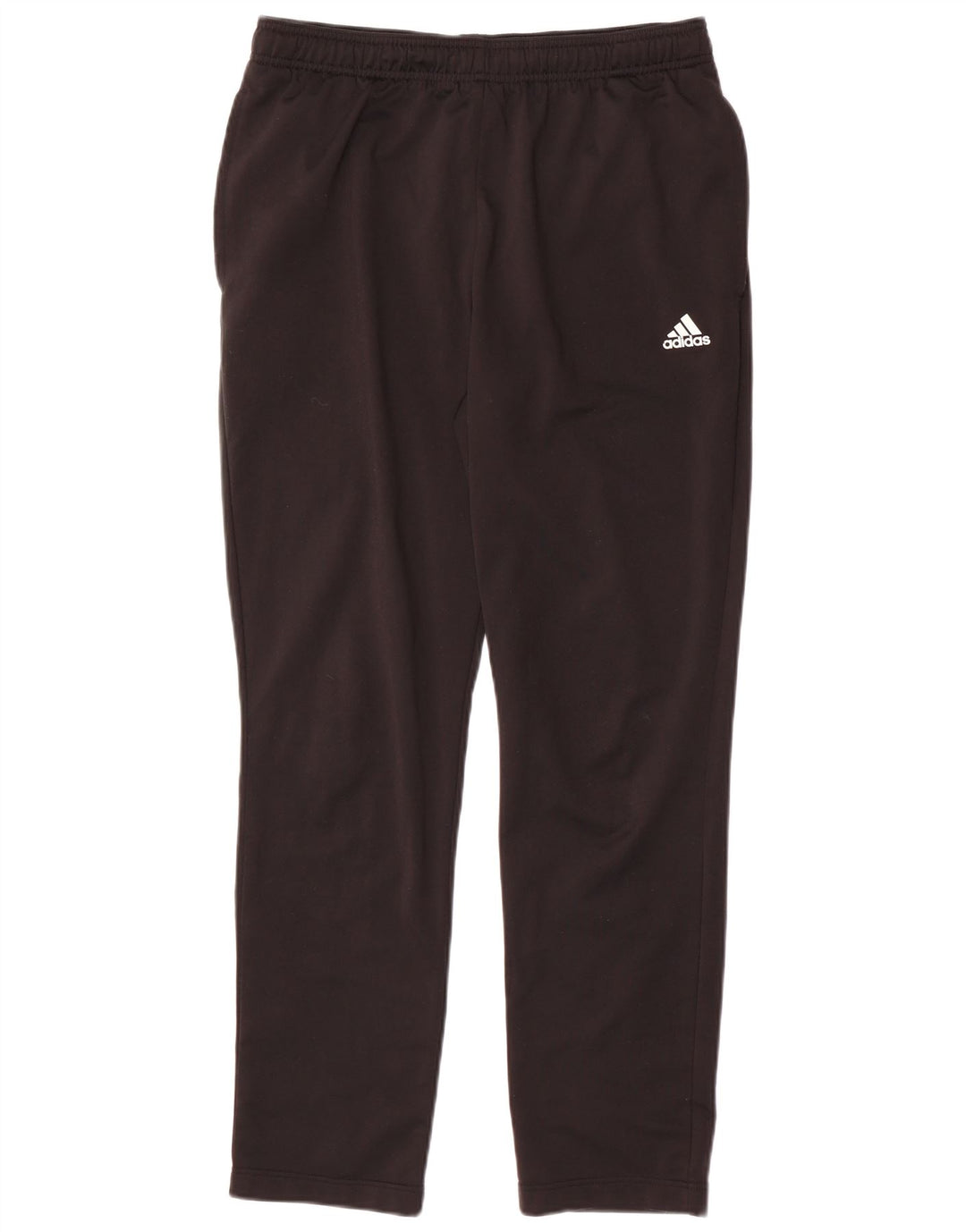 Calças de treino masculinas Adidas UK 42/44 poliéster preto grande