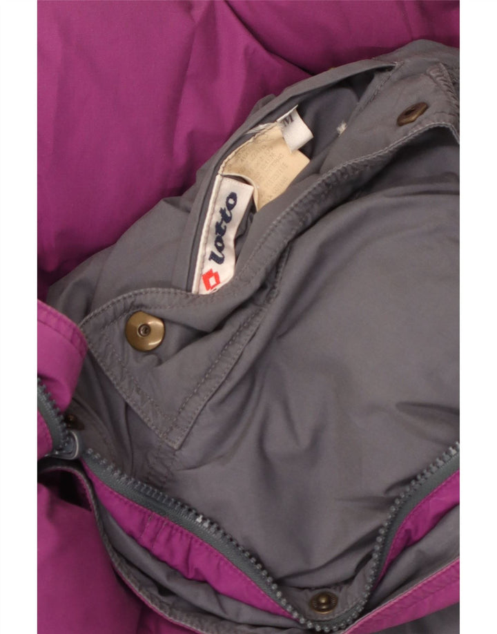 Jaqueta acolchoada reversível masculina Lotto UK 38 poliéster cinza médio