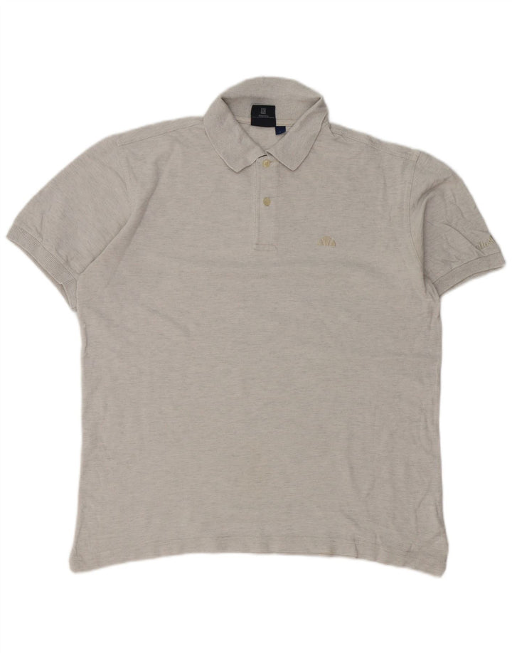 Camisa polo masculina Ellesse grande algodão cinza