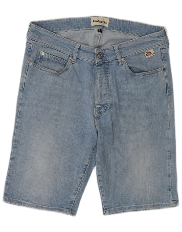 Shorts jeans masculino ROY ROGERS W32 algodão azul médio