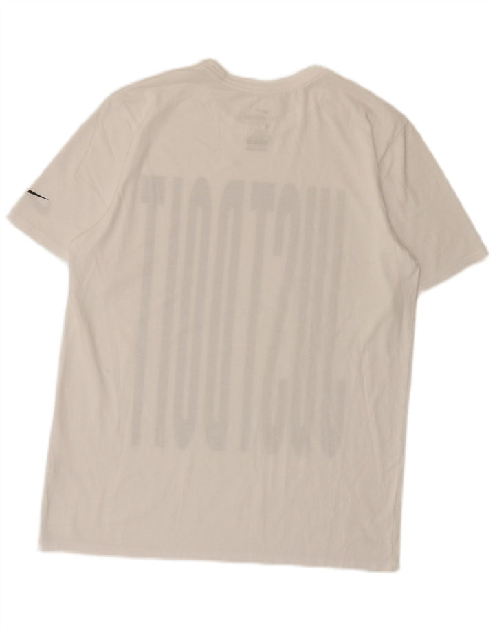 Camiseta Nike Masculina Dri Fit Graphic Top Médio Branco