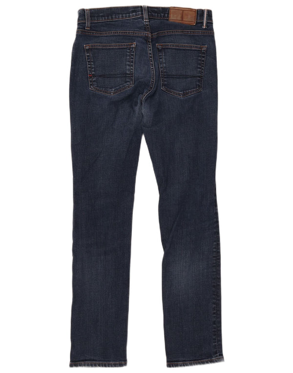 Tommy Hilfiger Masculino Slim Jeans W30 L32 Azul Marinho