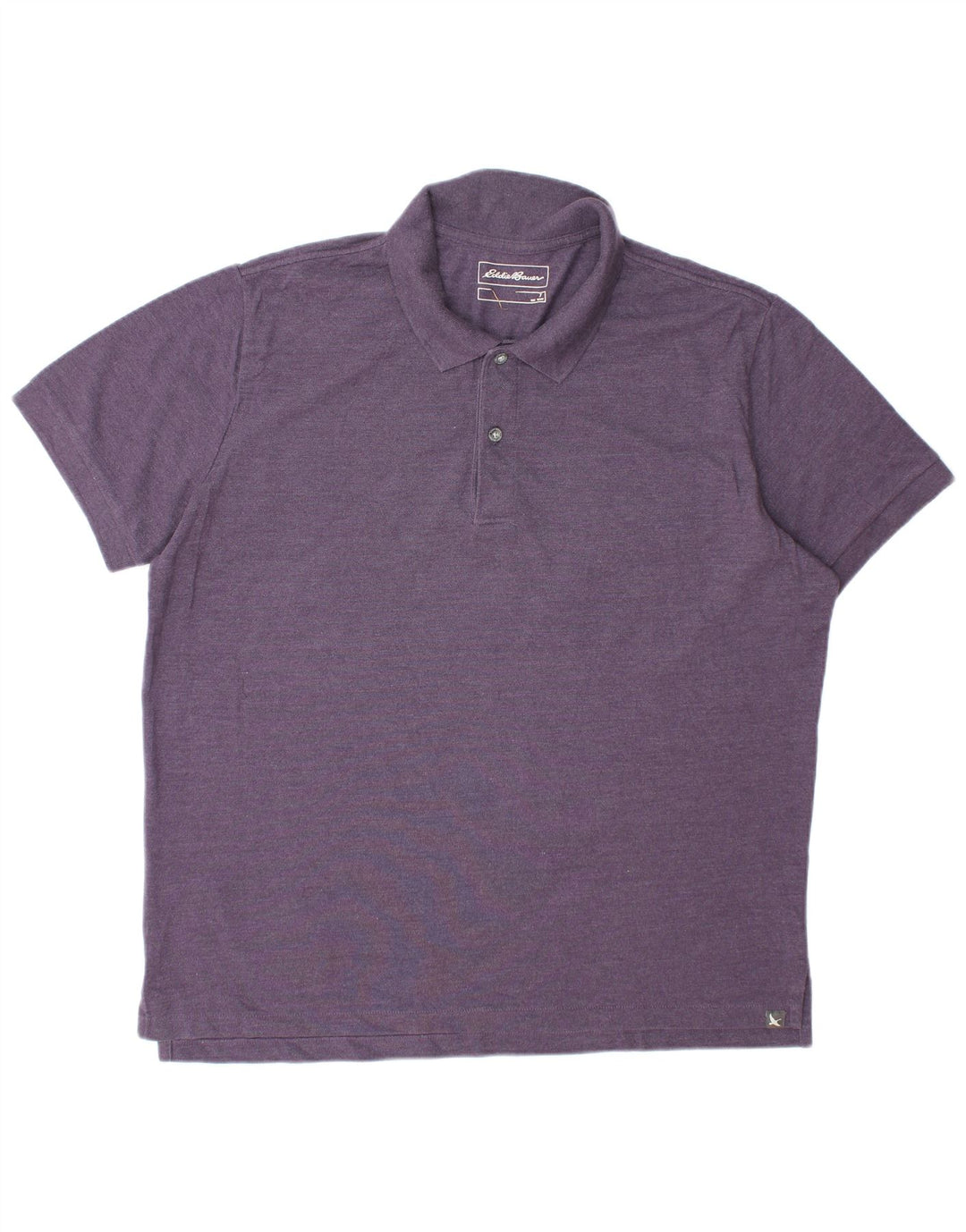 EDDIE BAUER Camisa polo masculina XL algodão roxo