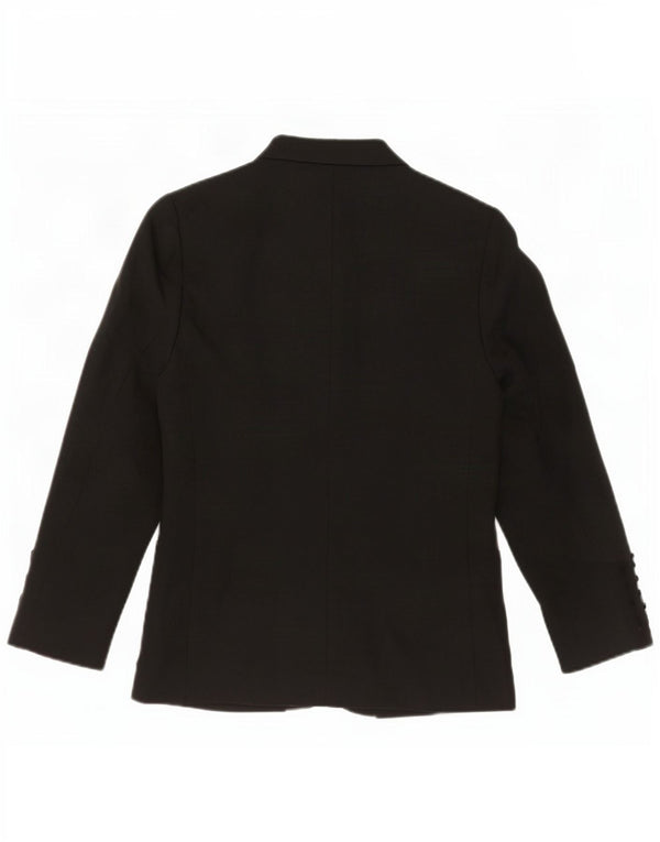 Jaqueta blazer de 2 botões para meninas Marks & Spencer 8-9 anos poliéster preto