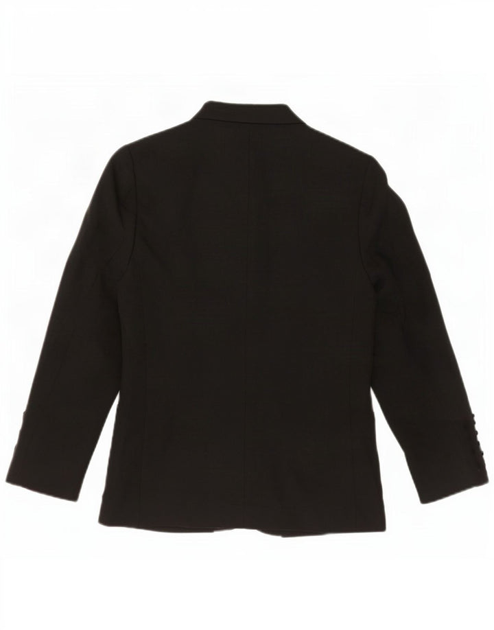 Jaqueta blazer de 2 botões para meninas Marks & Spencer 8-9 anos poliéster preto