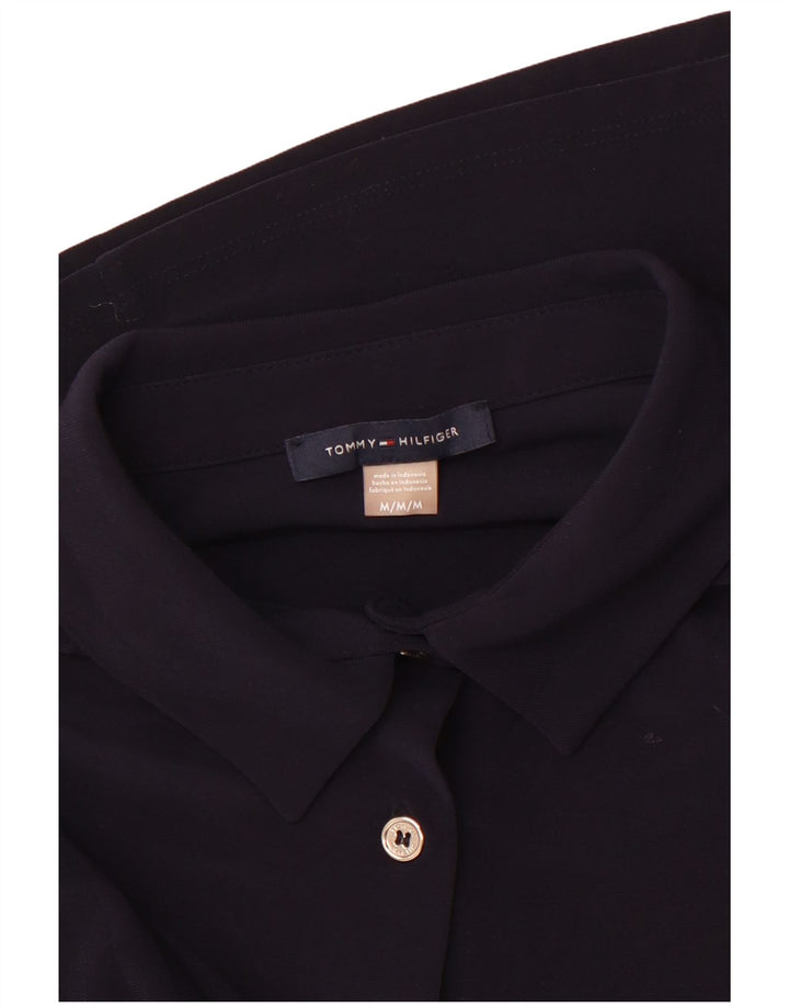 Camisa Tommy Hilfiger Mulher UK 12 Médio Azul Marinho