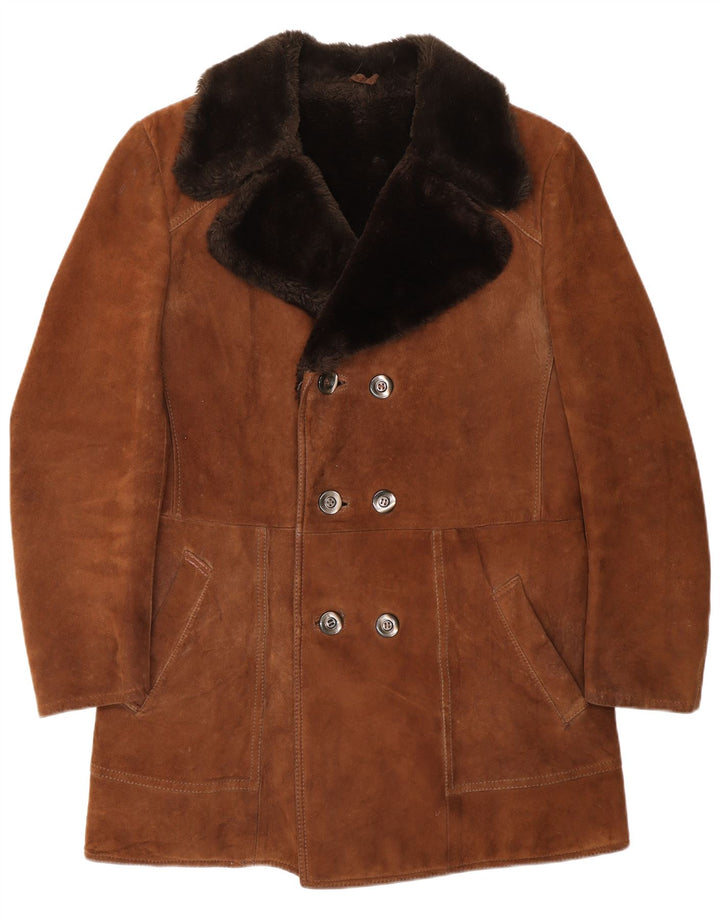 Casaco feminino Ruffo Shearling IT 50 XL marrom