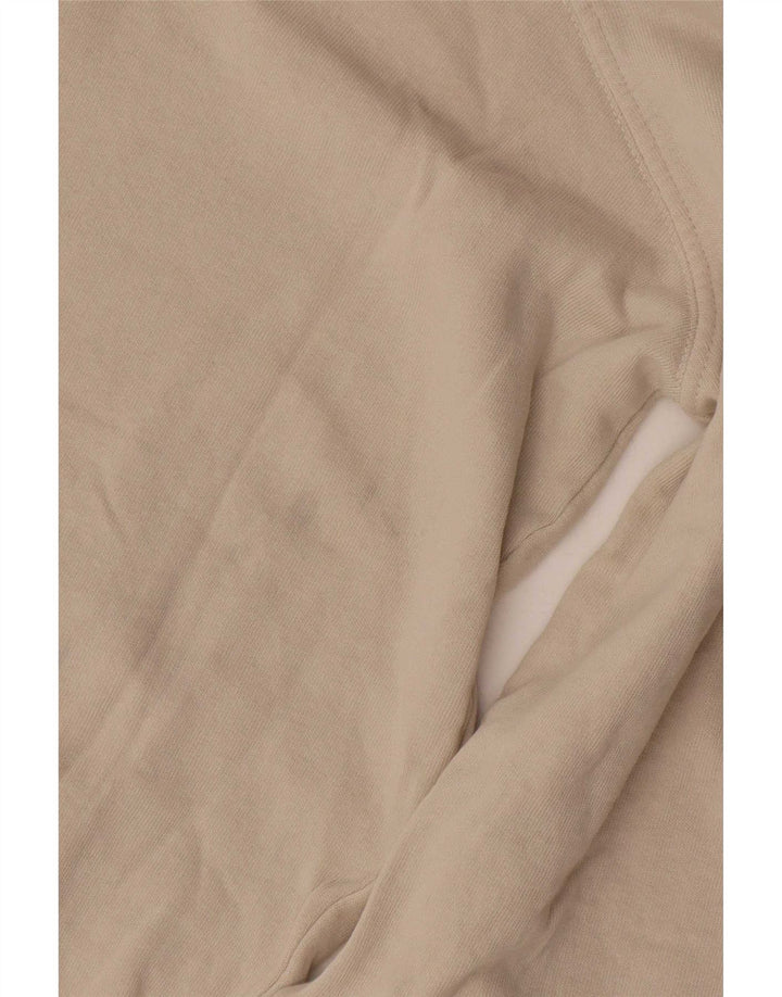Zara moletom feminino gráfico oversized jumper UK 10 pequeno bege