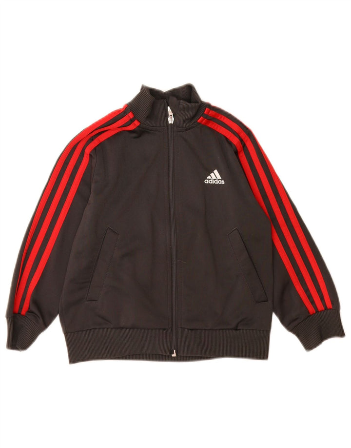 Jaqueta Adidas Meninos Treino Top 4-5 Anos Cinza Poliéster