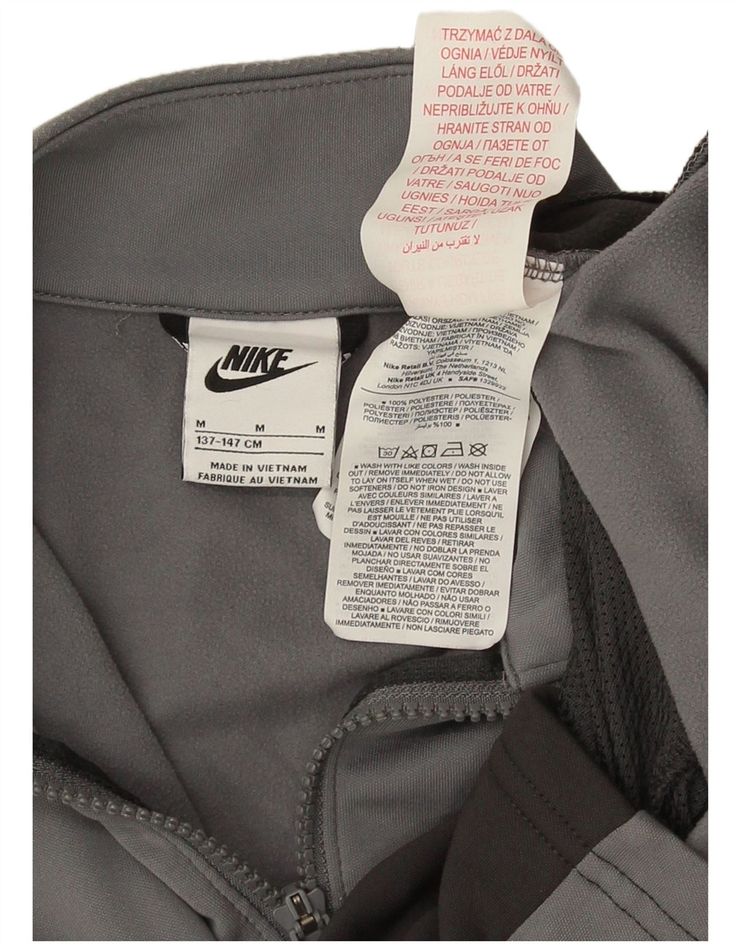 Jaqueta Nike Boys Graphic Tracksuit Top 10-11 Anos Cinza Médio Colourblock