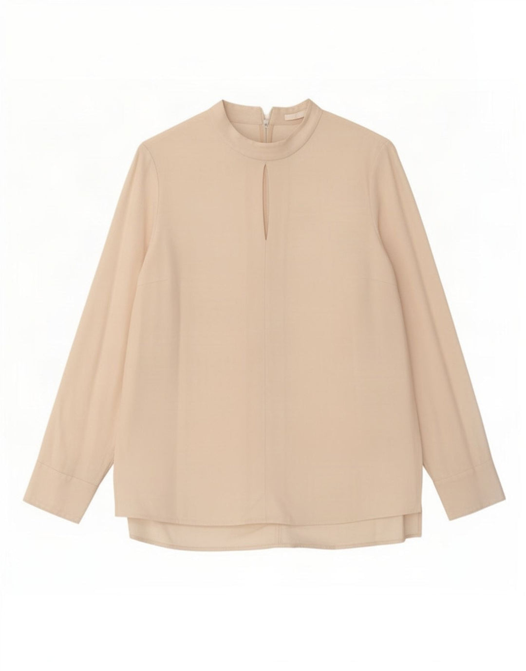 Blusa feminina de manga comprida Hugo Boss UK 12 médio off white acetato