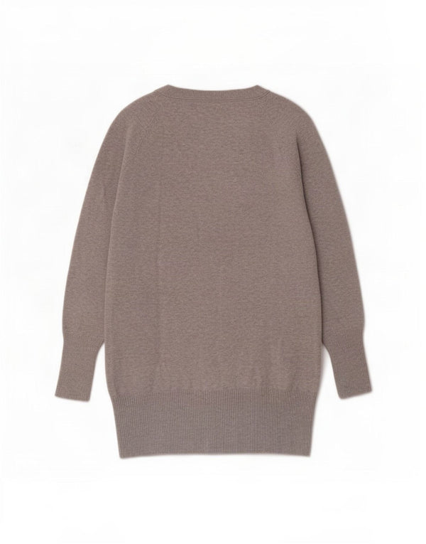 Suéter cardigã feminino Zara Longline Reino Unido 10 pequeno algodão cinza