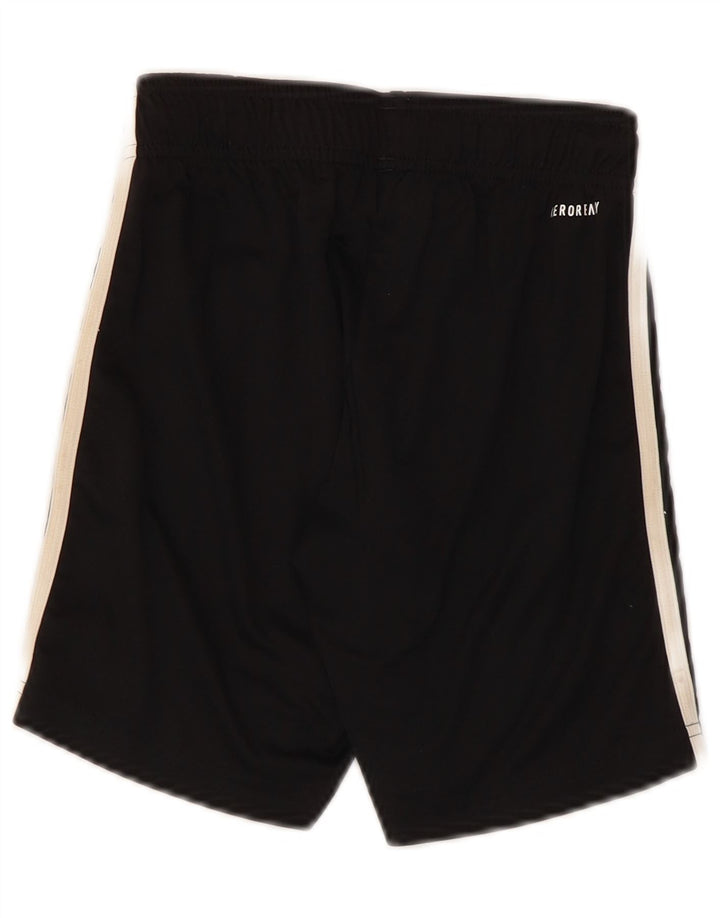 ADIDAS Boys Aeroready Sport Shorts 7-8 Years Black Polyester