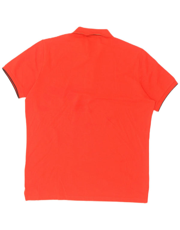 Camisa polo masculina Conte of Florence grande algodão vermelho