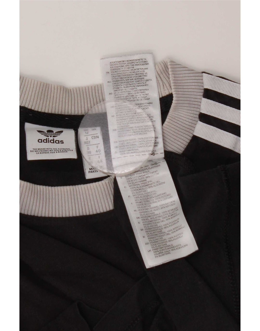 Camiseta Feminina Adidas Top UK 12 Médio Algodão Preto