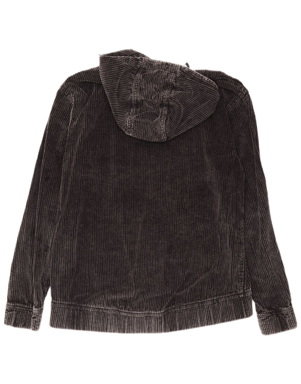 Zara Mens Hoodie Jumper Médio Algodão Cinza