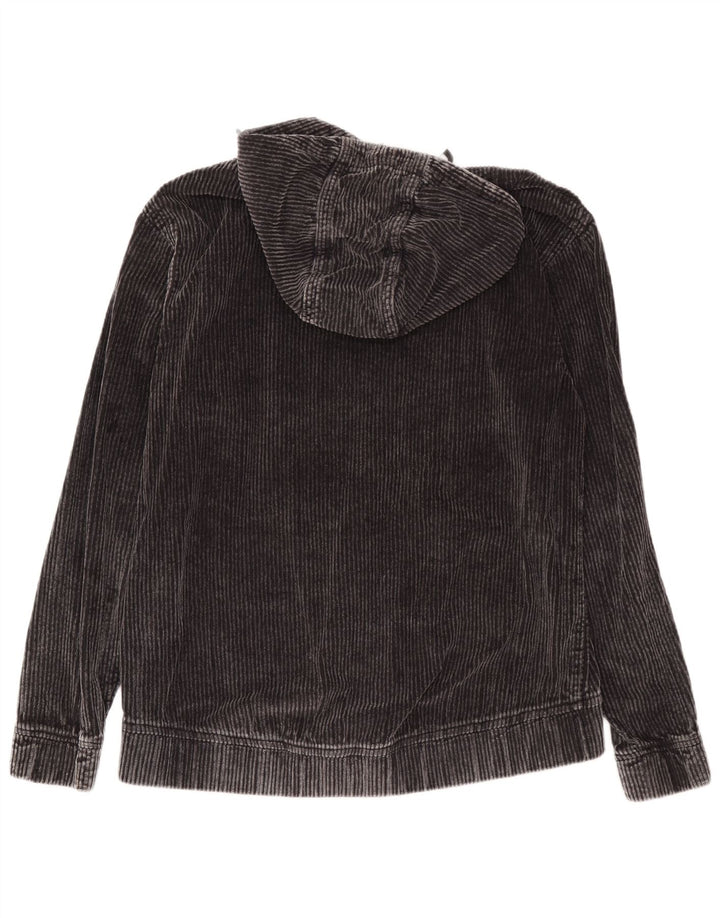 Zara Mens Hoodie Jumper Médio Algodão Cinza