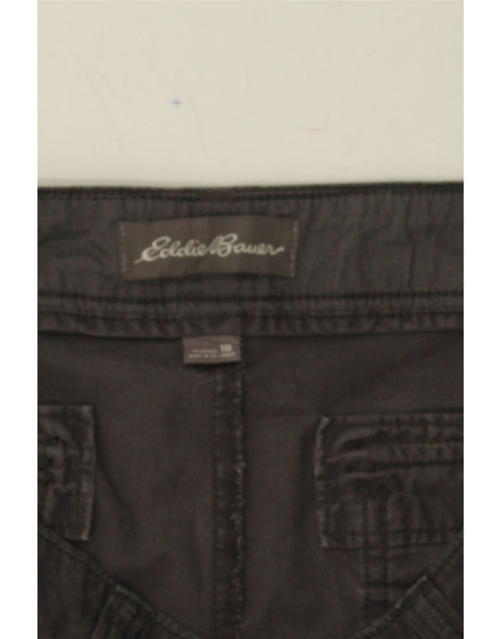 EDDIE BAUER Womens Straight Crop Cargo Trousers US 10 Large W34 L23 Grey Vintage Eddie Bauer and Second-Hand Eddie Bauer from Messina Hembry 