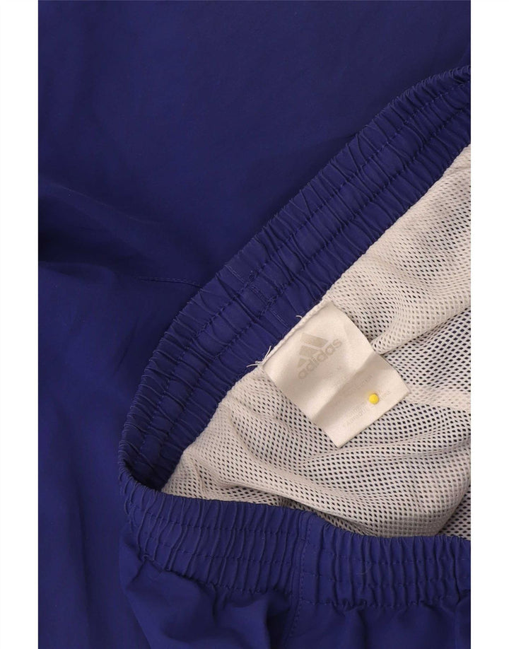 Shorts esportivos masculinos Adidas médio azul marinho poliéster