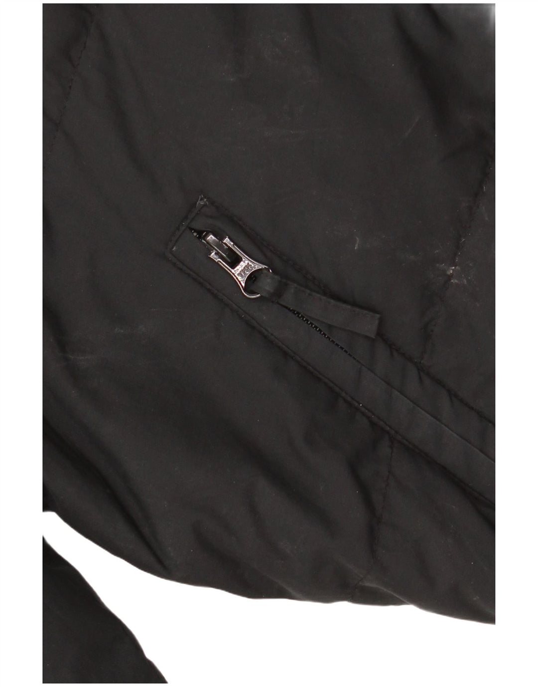 ADIDAS Womens Oversized Hooded Jacket UK 10 Pequeno Poliéster Preto