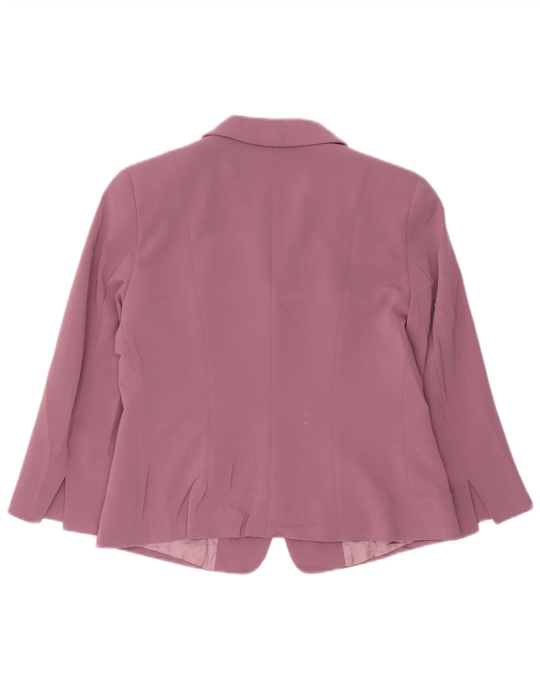 Jaqueta blazer feminina Max Mara com 2 botões e manga 3/4 Reino Unido 16 grande rosa