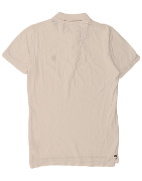 Camisa polo masculina Fat Face XS algodão branco