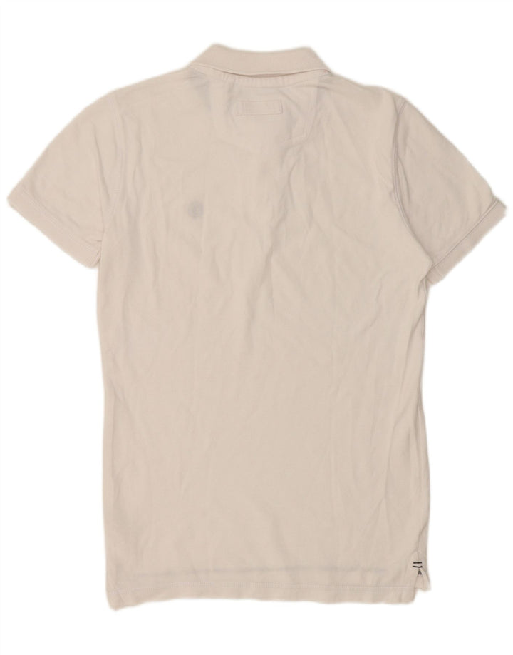 Camisa polo masculina Fat Face XS algodão branco