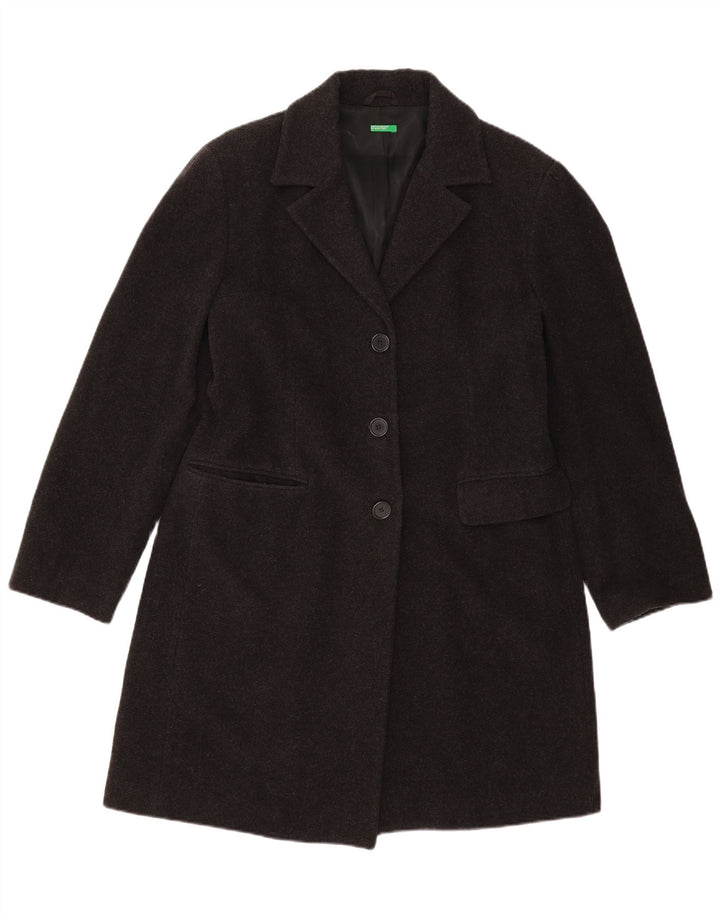 Sobretudo feminino BENETTON IT 48 XL lã preta