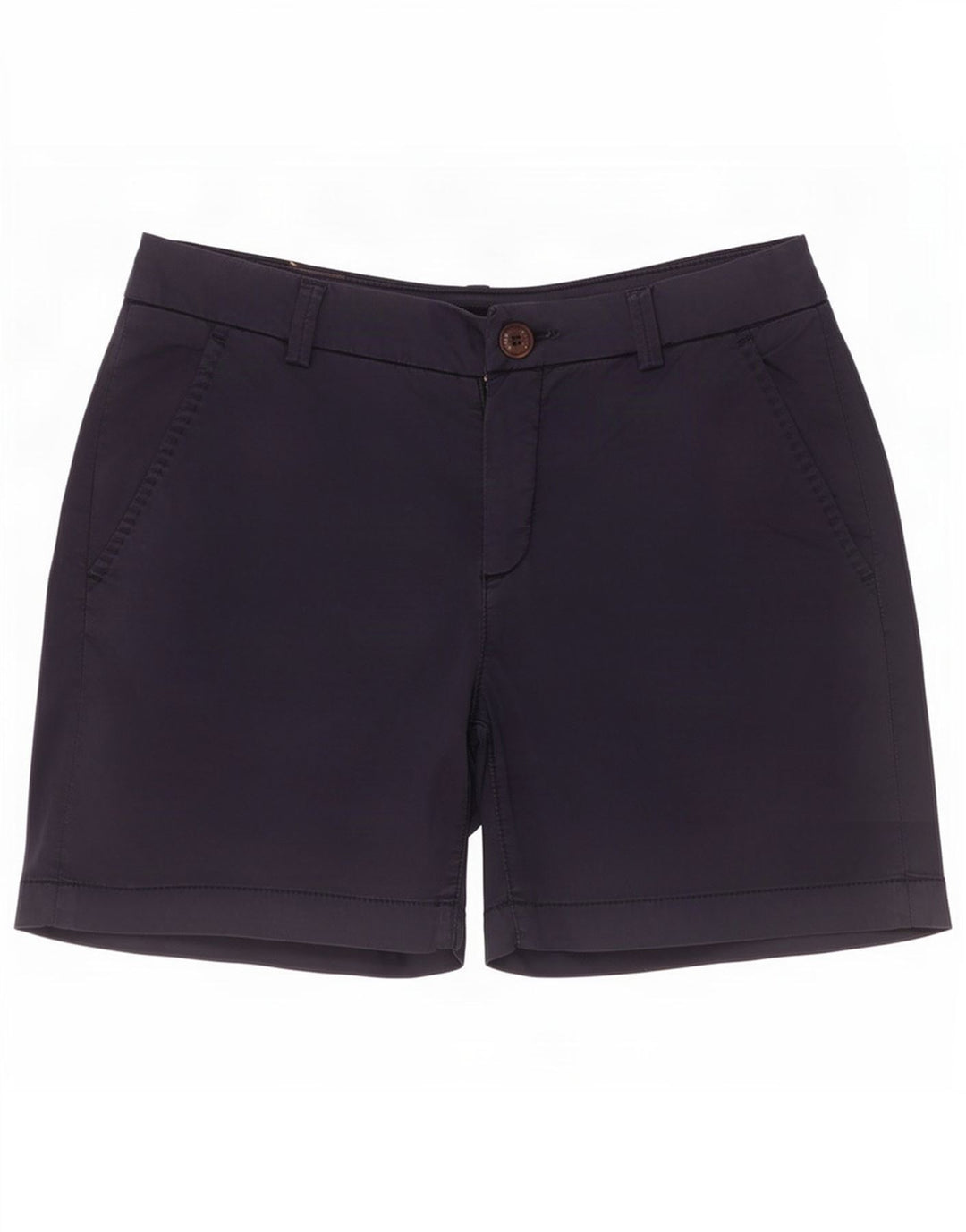 Shorts Chino Feminino Rifle Médio W28 Azul Marinho