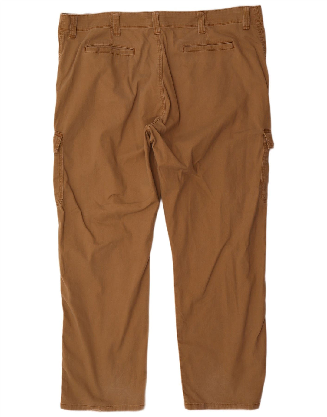 Calça Wrangler masculina reta cargo W44 L32 algodão marrom