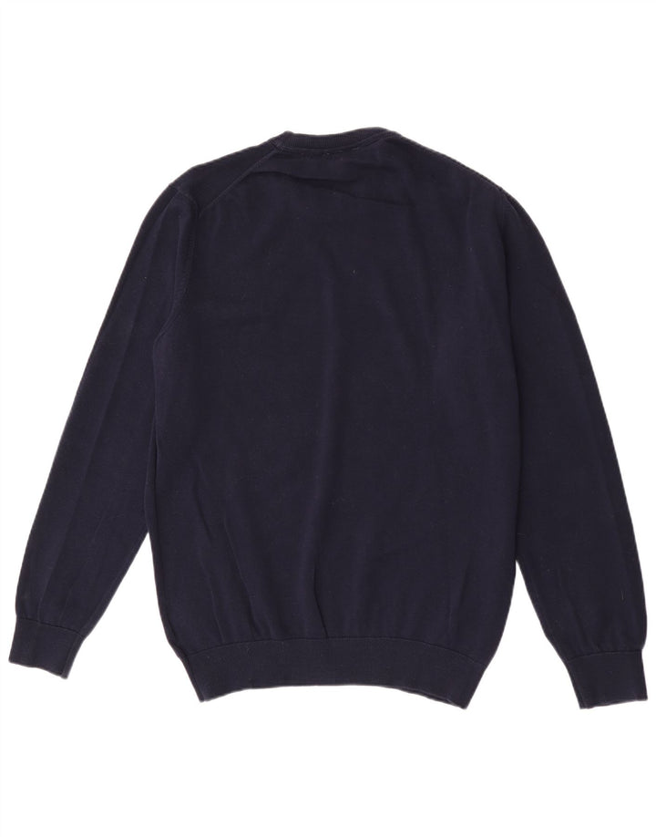 Suéter masculino Lacoste Regular Fit com gola redonda tamanho 5 grande azul marinho