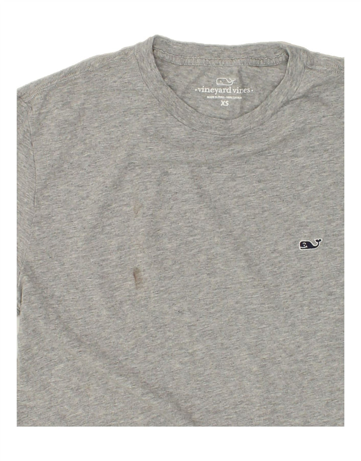VINEYARD VINES Mens T-Shirt Top XS Grey Cotton Vintage Vineyard Vines and Second-Hand Vineyard Vines from Messina Hembry 