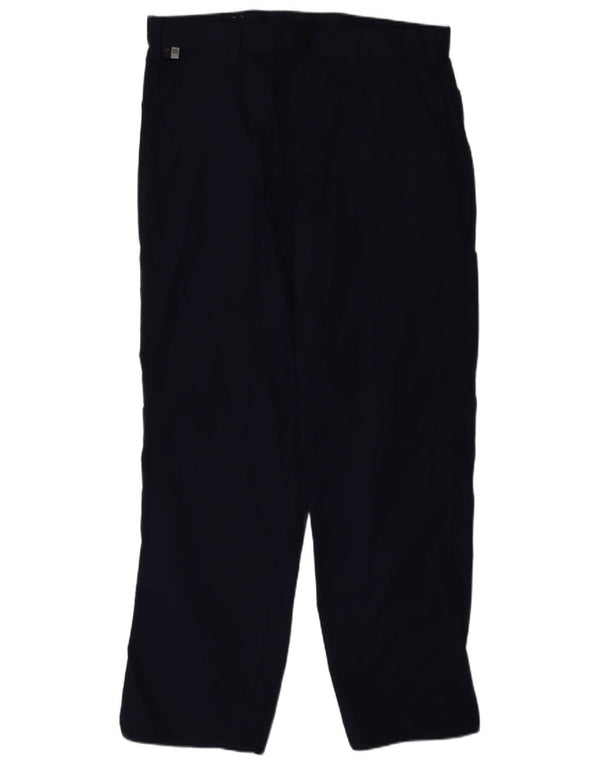 Carhartt Mens Straight Cargo Trousers W32 L32 Navy Blue Metallic