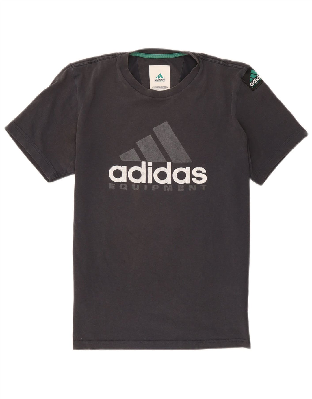 Camiseta Adidas Masculina Graphic Top Pequeno Algodão Cinza