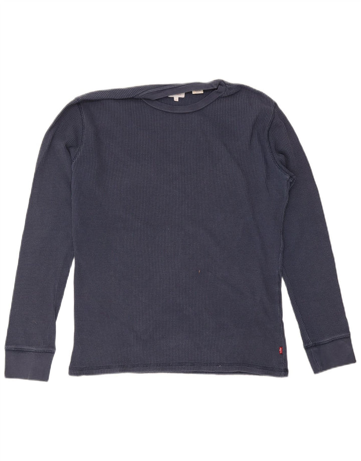 Top Levi's Masculino Manga Longa Pequeno Azul Marinho