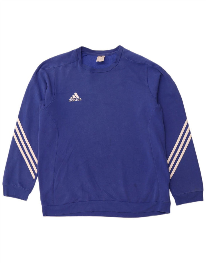 ADIDAS Mens Sweatshirt Jumper XL Azul Algodão