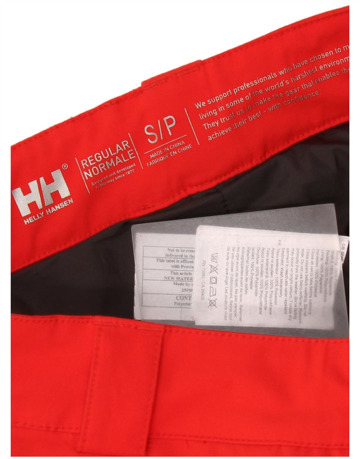 Helly Hansen Mens Regular Ski Calças Pequeno Poliéster Colorblock Vermelho