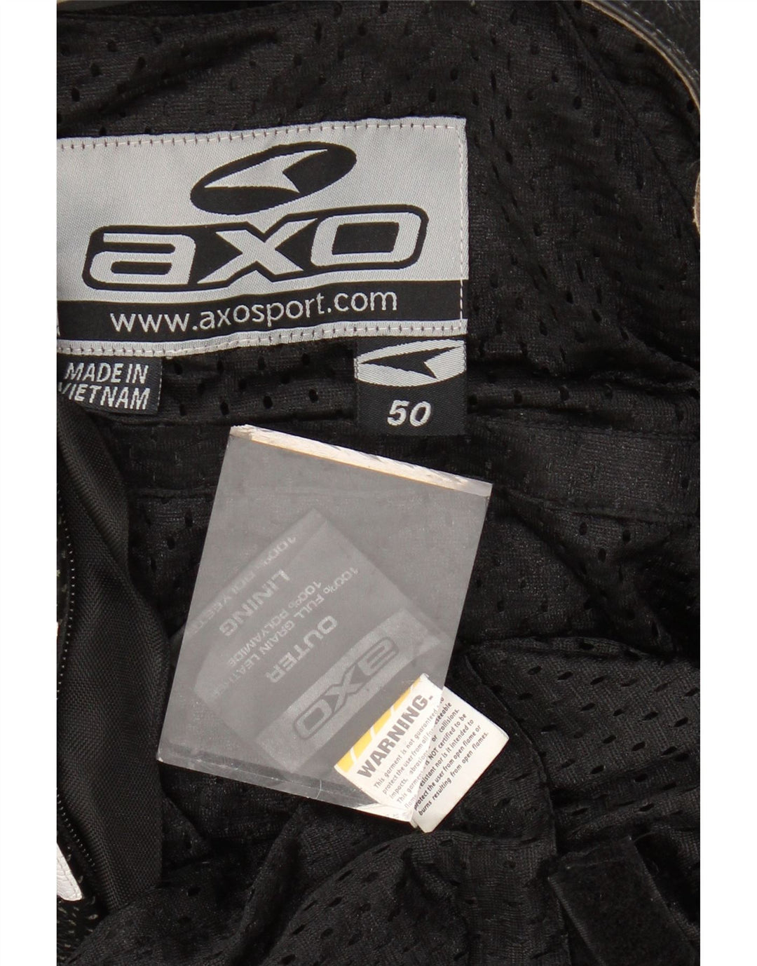 Macacão gráfico AXO Boys 10-11 anos preto colorblock couro motocicleta